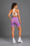 Women's Dusty Rose High Waist Gathering Flexible Short Leggings - 7