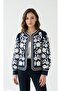 Embroidery Detailed Lined Design Jacket