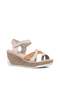 100% Genuine Leather Wedge Heeled Casual Sandals (Order 1 Size Larger) - 3