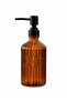 Glass Liquid Soap Dispenser Brown - 2