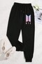 Unisex Purple Bts Love Yourself Printed Sweatpants