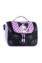 Set of 3 Leather Printed Lilac - Black Kuromi Girls Nursery Kindergarten Bag and Lunch Bag, Pen Holder, Small Wallet as a Gift. - 7