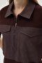 Women's Half-Zip Denim Garni Detailed Modal Fabric Tracksuit Set - 4