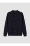 Southblue Navy Blue Regular Fit Polo Collar Men's Knitwear Cardigan - 4