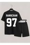 Straykids Bangchan Printed 100% Cotton Crewneck Children's T-Shirt-Shorts K-Pop Dual Set