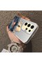 Samsung Galaxy S24 Ultra Compatible Silicone Edge Hard Back Case Couple Phone Case Tower Pattern - 4