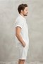 Men's short sleeve shirt & shorts set - crinkle fabric - 3