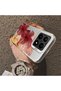 Mi 15t 5g Compatible Silicone Edge Hard Back Case Couple Phone Case with Floral Pattern - 4