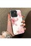 Tecno Spark 40C Compatible Silicone Edge Hard Back Case Couple Phone Case with Floral Pattern - 3