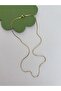 Special Series Thin Snake Model Xp Chain Gold Color Necklace - 2