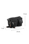 Krinkıl Free Bag Shoulder Chest and Waist Bag Waterproof Fabric Multi-Compartment Functional Black 146V - 4