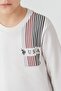 Boy's Printed White Long Sleeve Tracksuit Set Us2613-C-V2 - 3