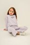 Girl's Printed Purple Long Sleeve Tracksuit Set Us2731-C-V2 - 8