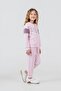 Girl's Printed Pink Long Sleeve Tracksuit Set Us2704-C-V1 - 2