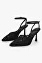 Women's Holly Black Lace Embroidered Stiletto - 4