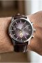 Galatasaray Men's Wristwatch |   42mm Stainless Steel Case, Brown Leather Band - 3