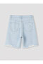 Nevavm Regular Fit Men's Jean Shorts with Difference - 5