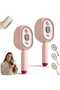 Rechargeable Electric Hair Detangling Brush with Auto Mist Spray, Red Light Therapy & One-Button Self-Cleaning: Pink Colour