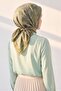 Soft Scarf Shawl Motif Green - 2