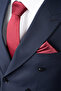 Navy Blue Regular Fit Double Breasted Suit - 2