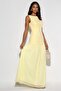 Pleated Skirt Detailed Maxi Dress - 5