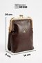 Vt-002 Burslu Small Women's Shoulder Bag Clip-On Handbag Crossbody Bag Brown - 6