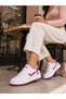 Women's Trend Cherry Embroidered Casual Sneaker, Comfortable Daily Shoes with Embroidery Detail - 6