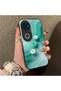 Vivo V50 Compatible Silicone Edge Hard Back Case Couple Phone Case with Floral Pattern - 3