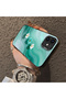 iPhone 12 Pro Compatible Silicone Edge Hard Back Case Couple Phone Case with Floral Pattern - 4