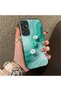 Samsung Galaxy M34 5g Compatible Silicone Edge Hard Back Case Couple Phone Case with Floral Pattern - 3