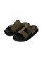 Linea Khaki Color Geometric Cut Women's Slippers - 7