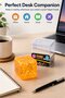 Cube Glitter Squishy Ball Sparkle Jelly Cube Stress Ball Squeezable Sensory Toy Solid Soft Squeeze Toy - 6