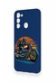 Tecno Spark 8C Compatible Moto Rider Patterned Silicone Case - 4