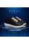 Men's Black Daily Flexible Comfortable Stitched Lightweight Poly Sole Walking Guaranteed Sports Shoes - 3