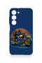 Samsung S23 Compatible Moto Rider Patterned Silicone Case - 2