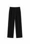 Men's Pleated Half Elastic Baggy Fabric Trousers - 4