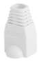 RJ45 Soft Plastic Strain Relief Boots – Cat5, Cat5e, Cat6, Cat6e – White Pack Of 100PCS - 4