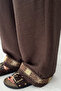 Women's Ethnic Pattern Detailed Kimono Pants Set – Belted Loose 2-Piece Summer Set - 7