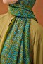 Riva Shawl Tencel Secret Garden Oil Green - 5