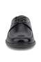 Leather Diabetic Black Lace-Up Anatomical Large Size Men's Shoes - 3