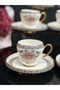 طقم فناجين قهوة من البورسلين من أكار سولانو لـ 6 أشخاص - 2