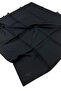 Double-Sided Plain Cotton Silk Scarf Ls2200 03-Black-Dark Anthracite - 4