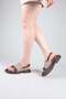 Reli̇za Skin-Suede Decorated Sandals Vi̇zon - 3