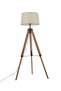Modern Holmes Tripod Wooden Floor Lamp Unique Luxury Quality Material For Stylish Homes Bedroom Or Office Natural Wood 50X50X32cm