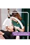 Eyelash LED Floor Light, Half Moon Lamp for Lash Extension, Lighting for Beauty, Skincare, Lashes, Eyebrows, Filming Content Creation, with Adjustable Brightness & Height, White 62x160 cm - 5