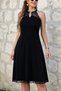 Women's off-the-shoulder lace midi dress with ring detail and viscose fabric