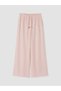 Lcw Vision Pink Wide Leg Women's Trousers with Elastic Waist - 5