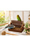 Budgie Swing Feeder with Hanger Decorative Bird Feeder Cage Accessory - 3