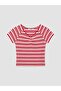 Xside Red V-Neck Striped Blouse - 5