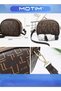 Women's Single Shoulder Cross-slung Small Bag Purse Soft Leisure Large Capacity Multilayer Zipper Mobile Phone Small Round Bag - 5